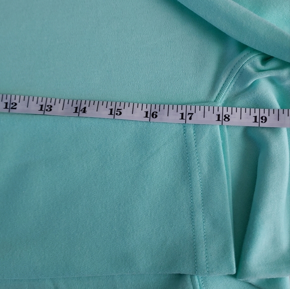 Blair, mint green (sea glass), size M, women's mock neck top - Picture 5 of 7